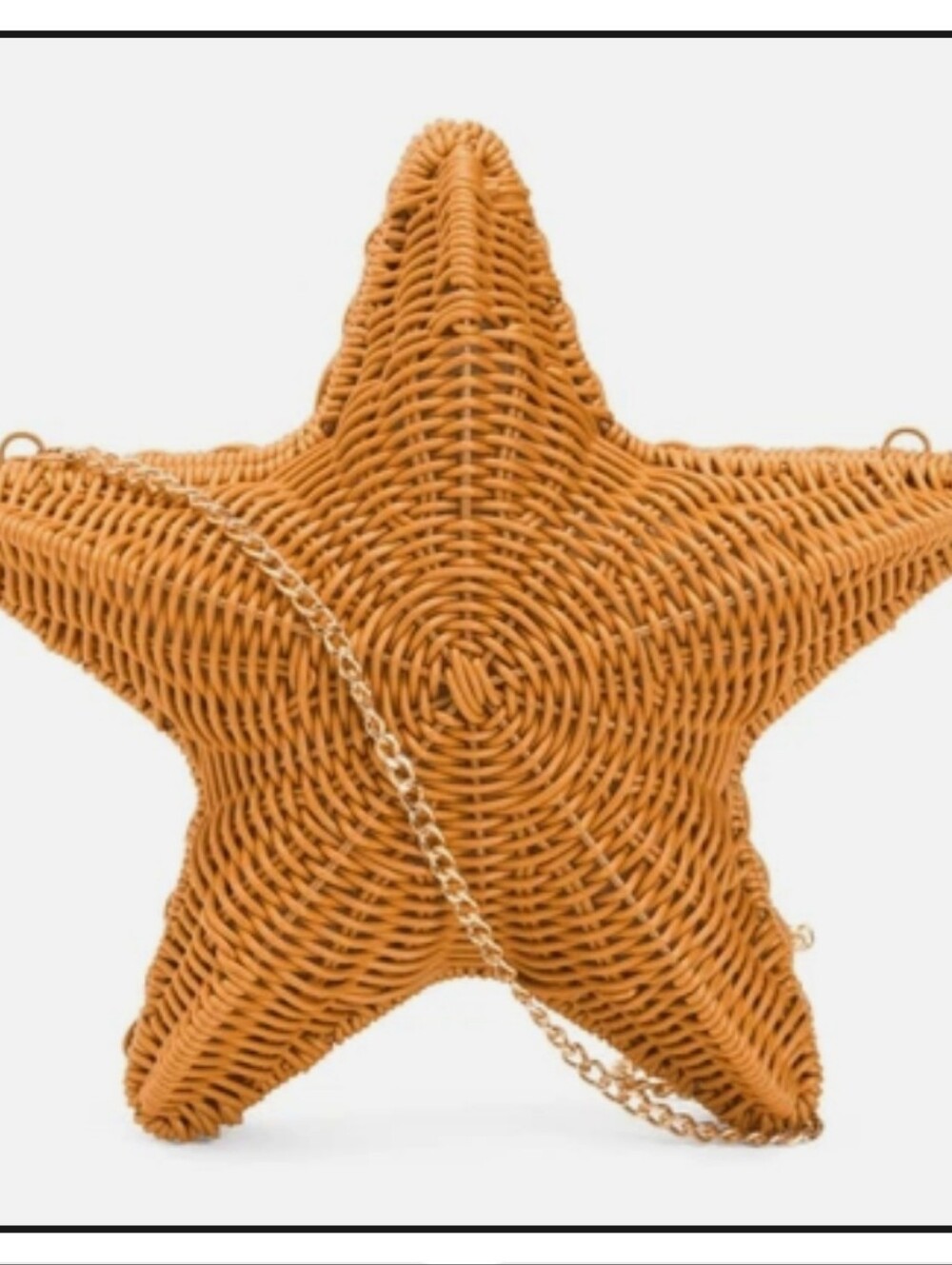 Tommy Bahama Star Shaped Woven Wicker Bag